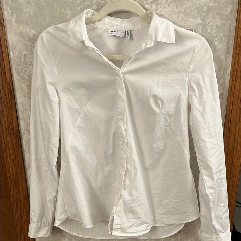 ASOS Maternity White Button-Up Shirt
